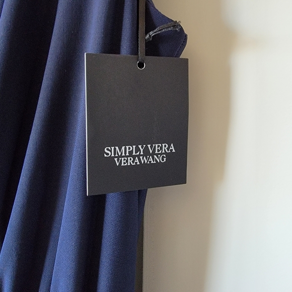 NWT Navy Blue Simply Vera Vera Wang jumpsuit size XS - Picture 3 of 4